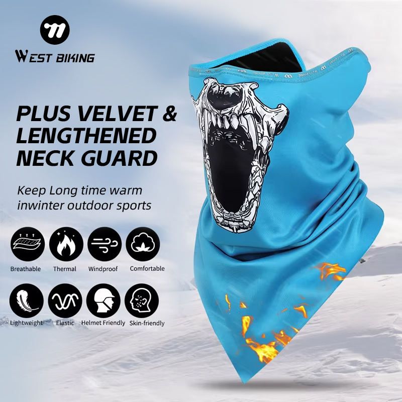 Neck Gaiter Fleece - WEST BIKING Winter Fleece Halsbeschermer met