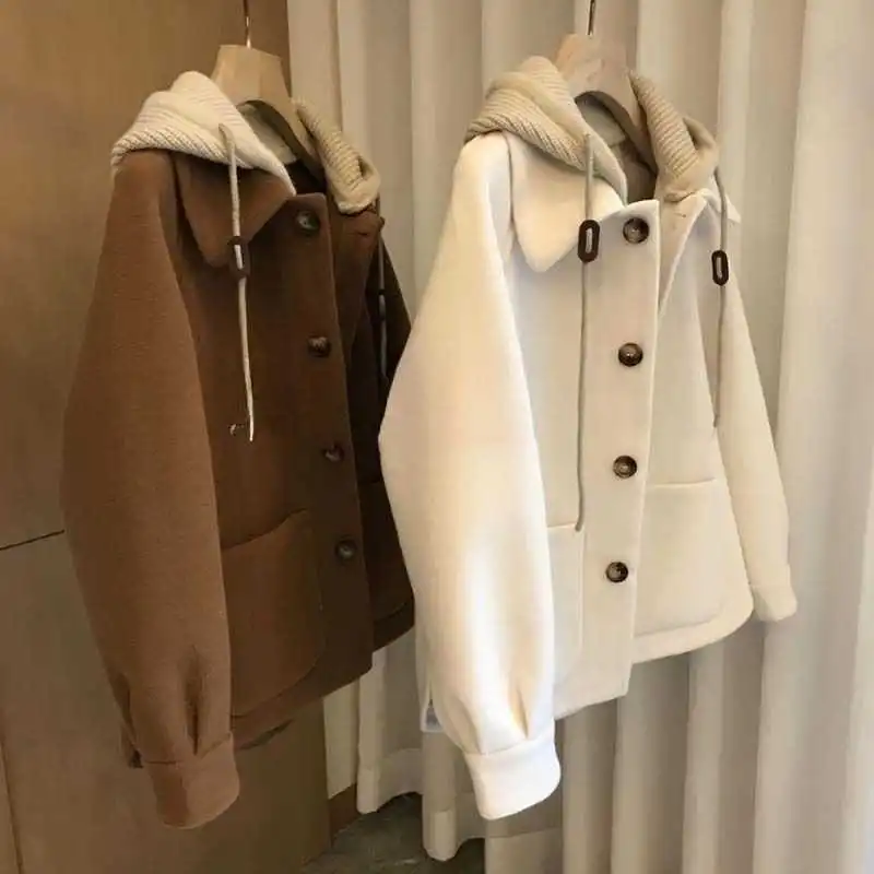 Dames Wollen Jas Met Capuchon  - Wool Coat Peacoat recensie en prijs
