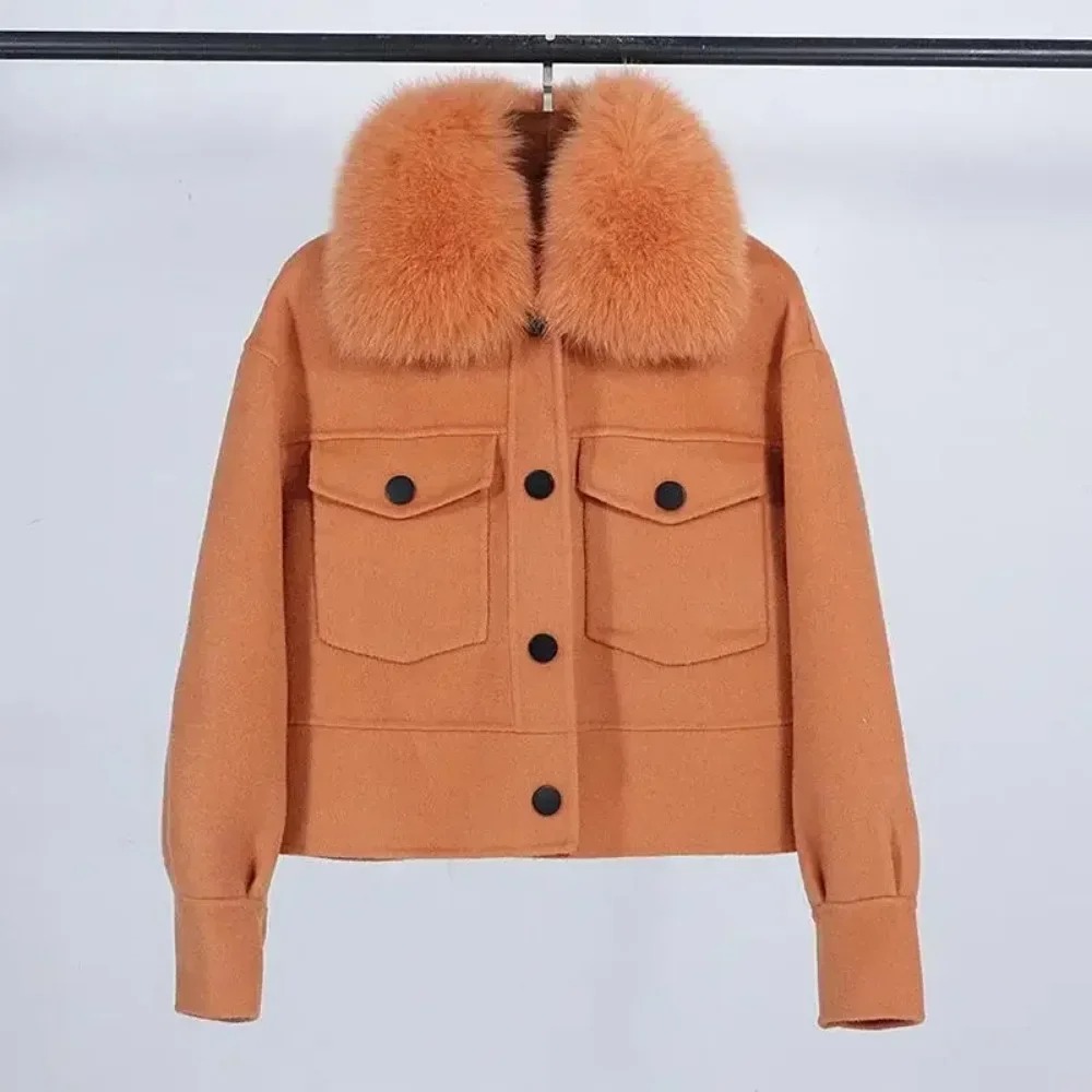 Wol Vrouwen Bontjas Nieuwe Her - Wool Coat Peacoat recensie en prijs