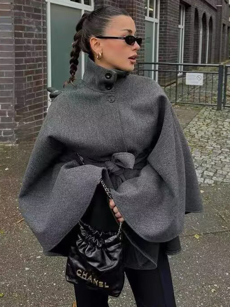 TFMLN Dames Wollen Manteljasse - Wool Coat Peacoat recensie en prijs