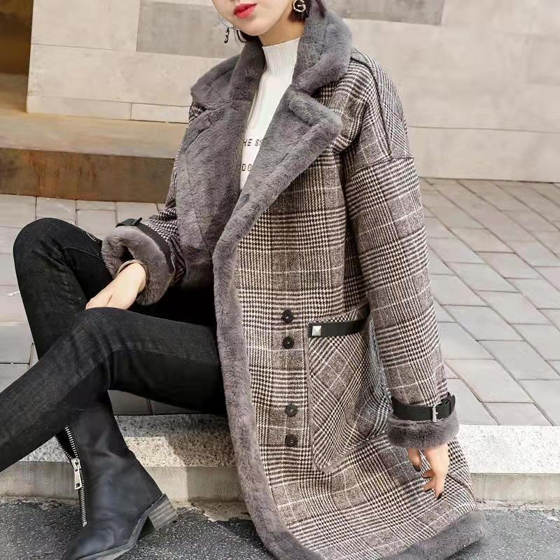 2026 Winter Warme Jas Pluche D - Wool Coat Peacoat recensie en prijs
