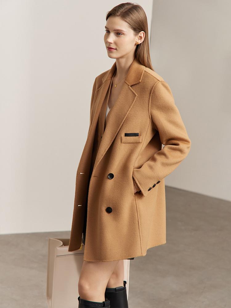 AMII Minimalistische Wollen Ja - Wool Coat Peacoat recensie en prijs