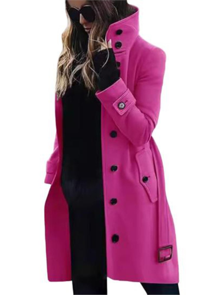 Vrouwen Nieuwe Wollen Jas Oute - Wool Coat Peacoat recensie en prijs