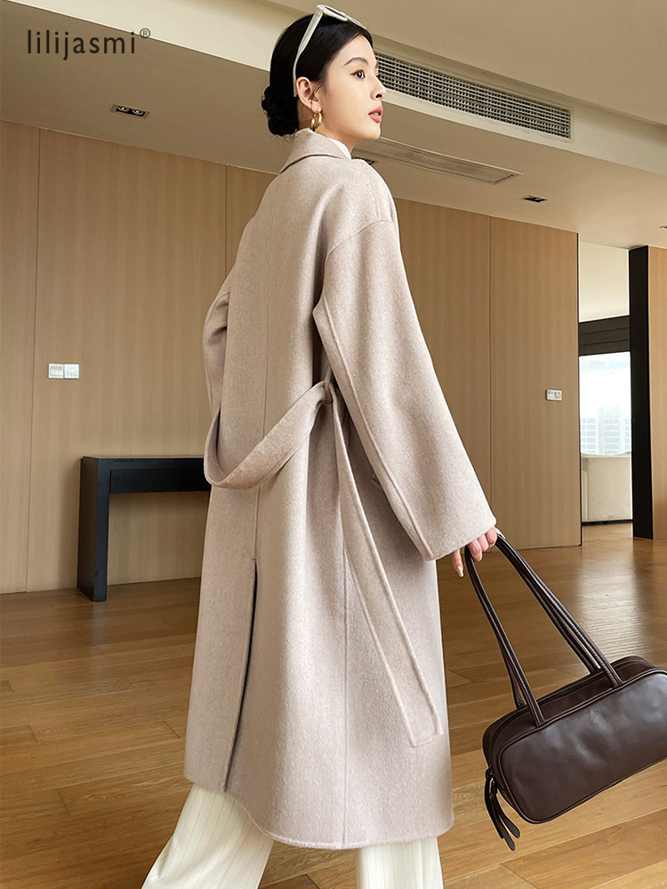 Inkeping Revers Wollen Jas Dro - Wool Coat Peacoat recensie en prijs