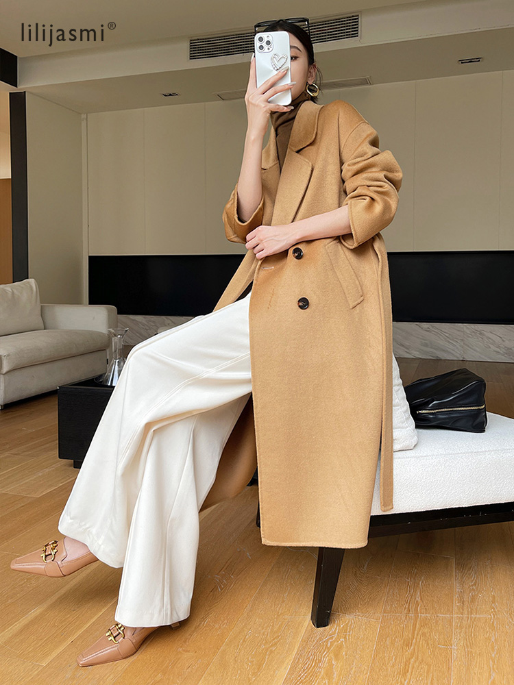 Inkeping Revers Wollen Jas Dro - Wool Coat Peacoat recensie en prijs