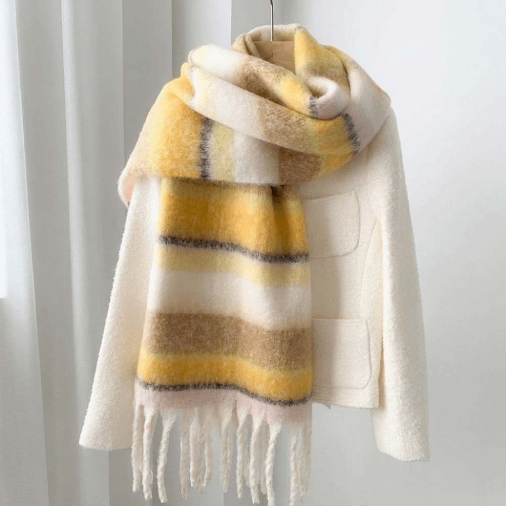 Elegante Mohair Gestreepte Wol - Wool Scarf Men recensie en prijs